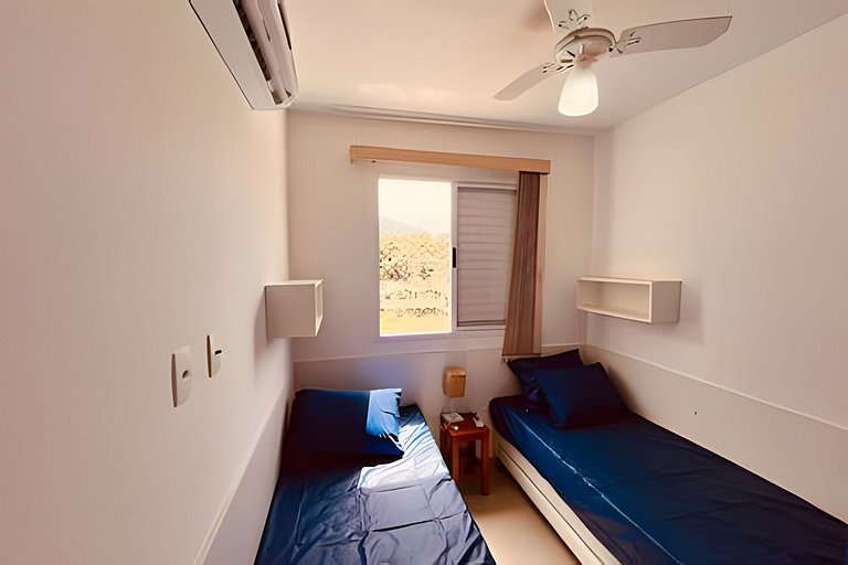 Apto 6 Pessoas • Piscina • 250m Praia • Wi-Fi • Ar