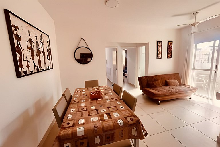 Apto 6 Pessoas • Piscina • 250m Praia • Wi-Fi • Ar