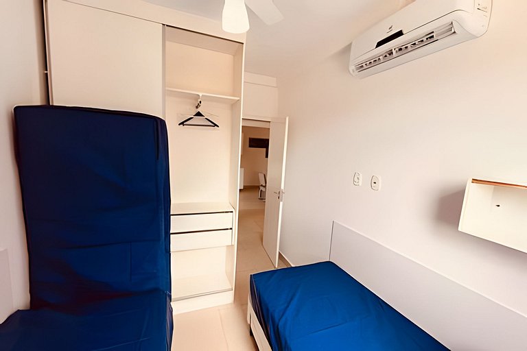 Apto 6 Pessoas • Piscina • 250m Praia • Wi-Fi • Ar