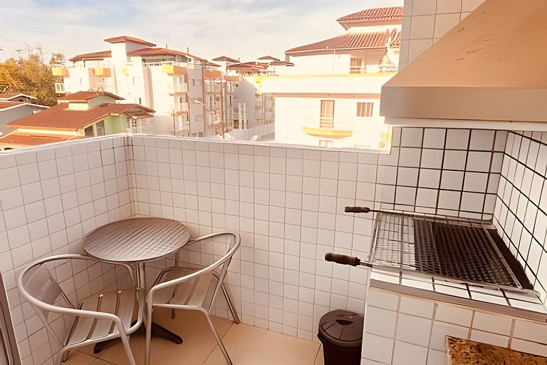 Piscina/Sauna a 250m Praia Toninhas c/ AC e Wi-Fi