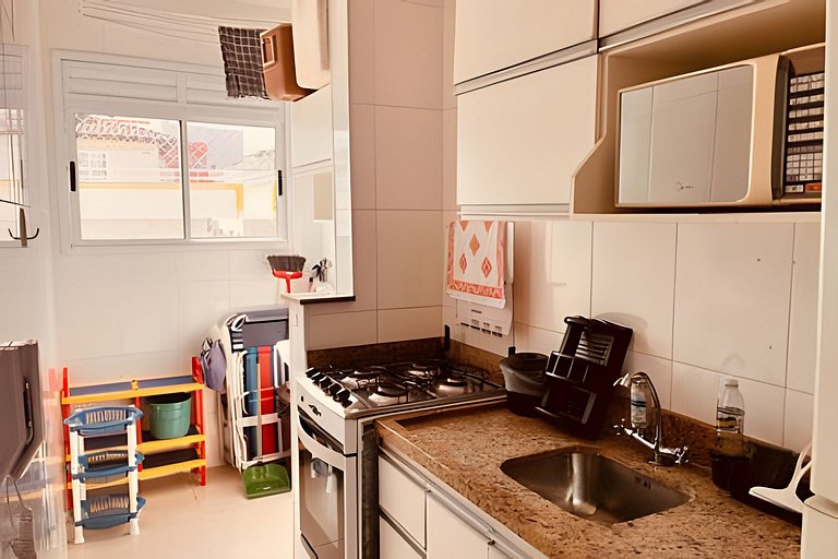 Apto 6 Pessoas • Piscina • 250m Praia • Wi-Fi • Ar