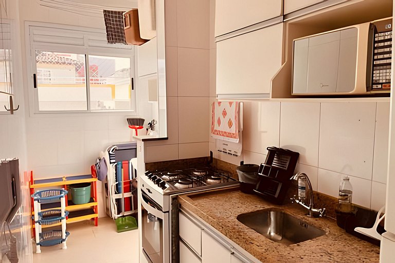 Apto 6 Pessoas • Piscina • 250m Praia • Wi-Fi • Ar