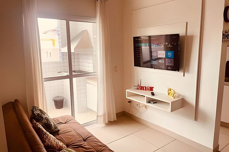 Apto 6 Pessoas • Piscina • 250m Praia • Wi-Fi • Ar