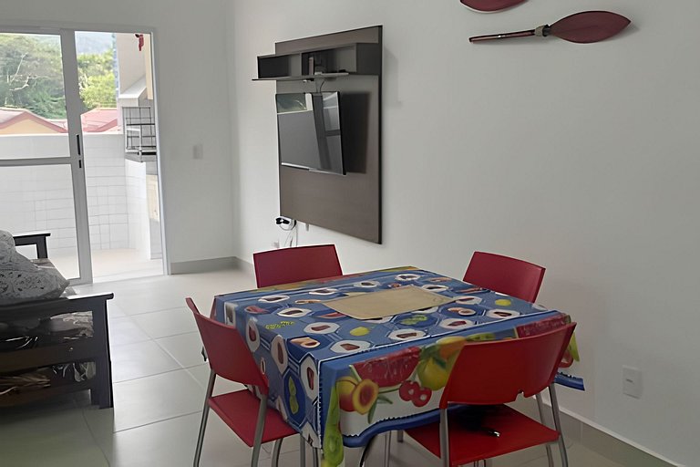 Apto para 6, a 250 metros da praia, enxoval, Wi-Fi e piscina