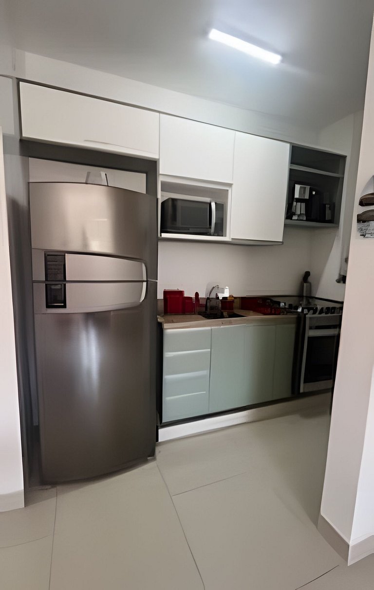 Apto para 6, a 250 metros da praia, enxoval, Wi-Fi e piscina