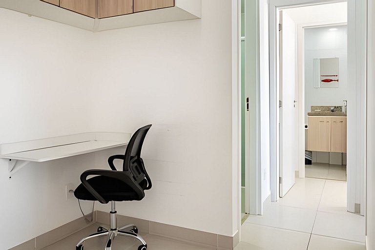 Apto para 6, a 250 metros da praia, enxoval, Wi-Fi e piscina