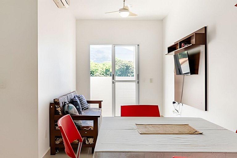 Apto para 6, a 250 metros da praia, enxoval, Wi-Fi e piscina