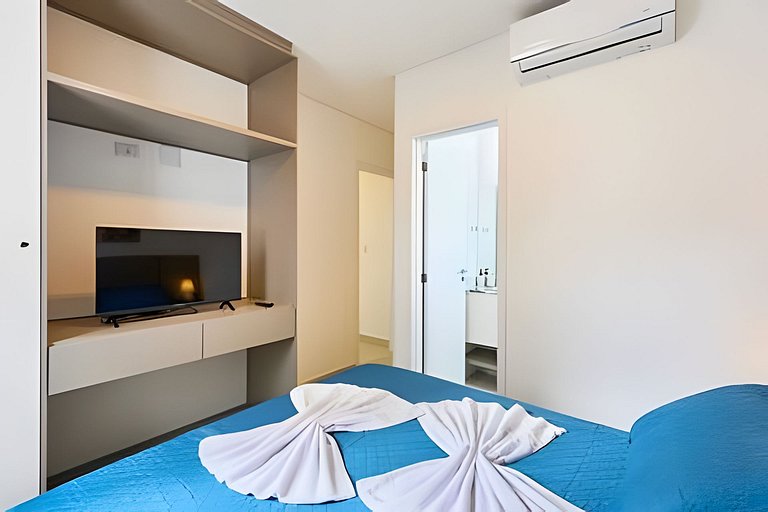 Apto alto padrão • Piscina e Sauna • 300m da Praia
