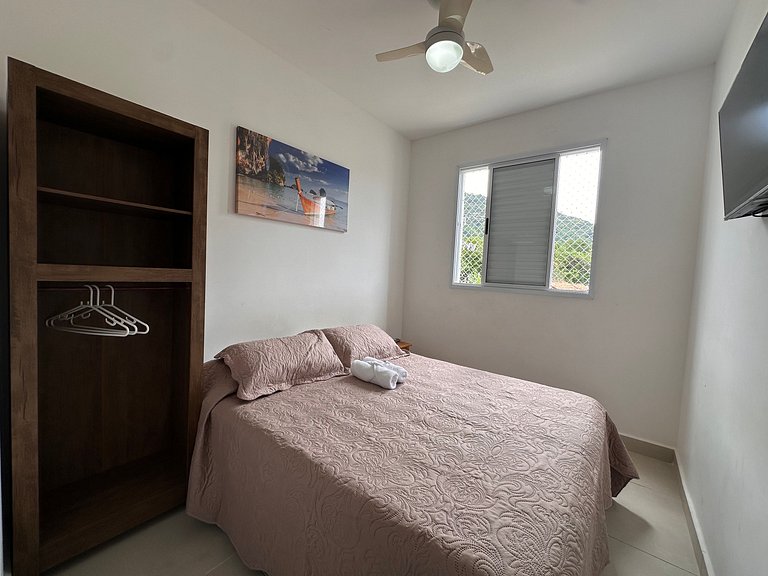 Apto para 6, a 250 metros da praia, enxoval, Wi-Fi e piscina