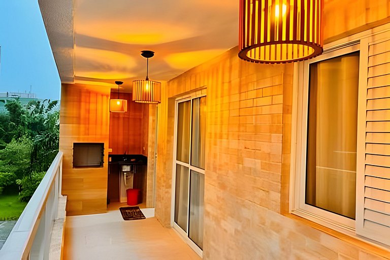 Lindo Apê a 300m Praia, com piscina e sauna